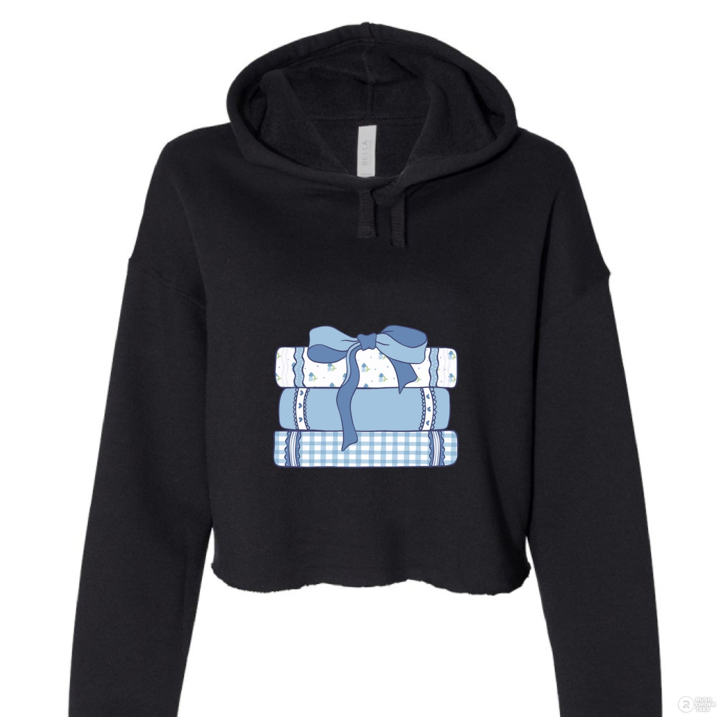 Customizable: Girly Book Club Cropped Fleece Hoodie