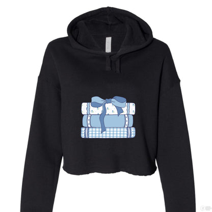 Customizable: Girly Book Club Cropped Fleece Hoodie