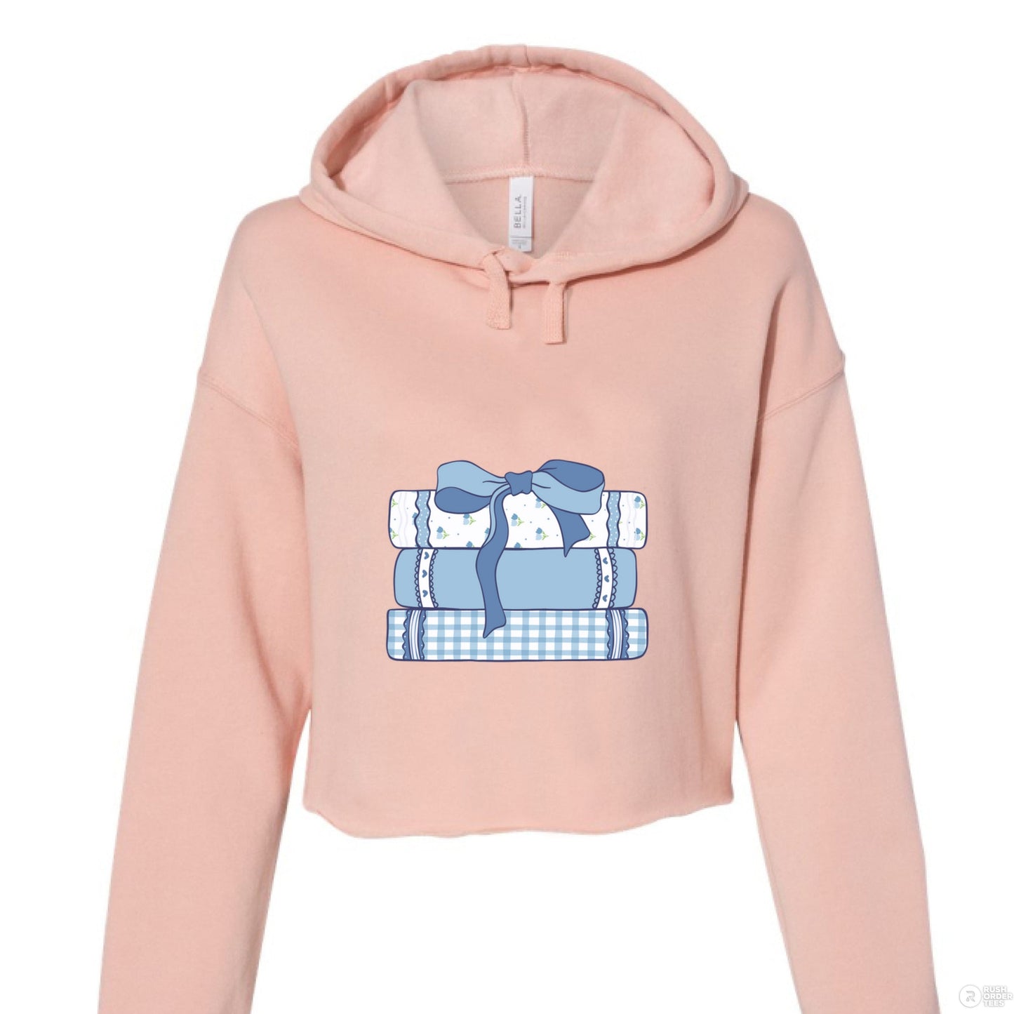 Customizable: Girly Book Club Cropped Fleece Hoodie
