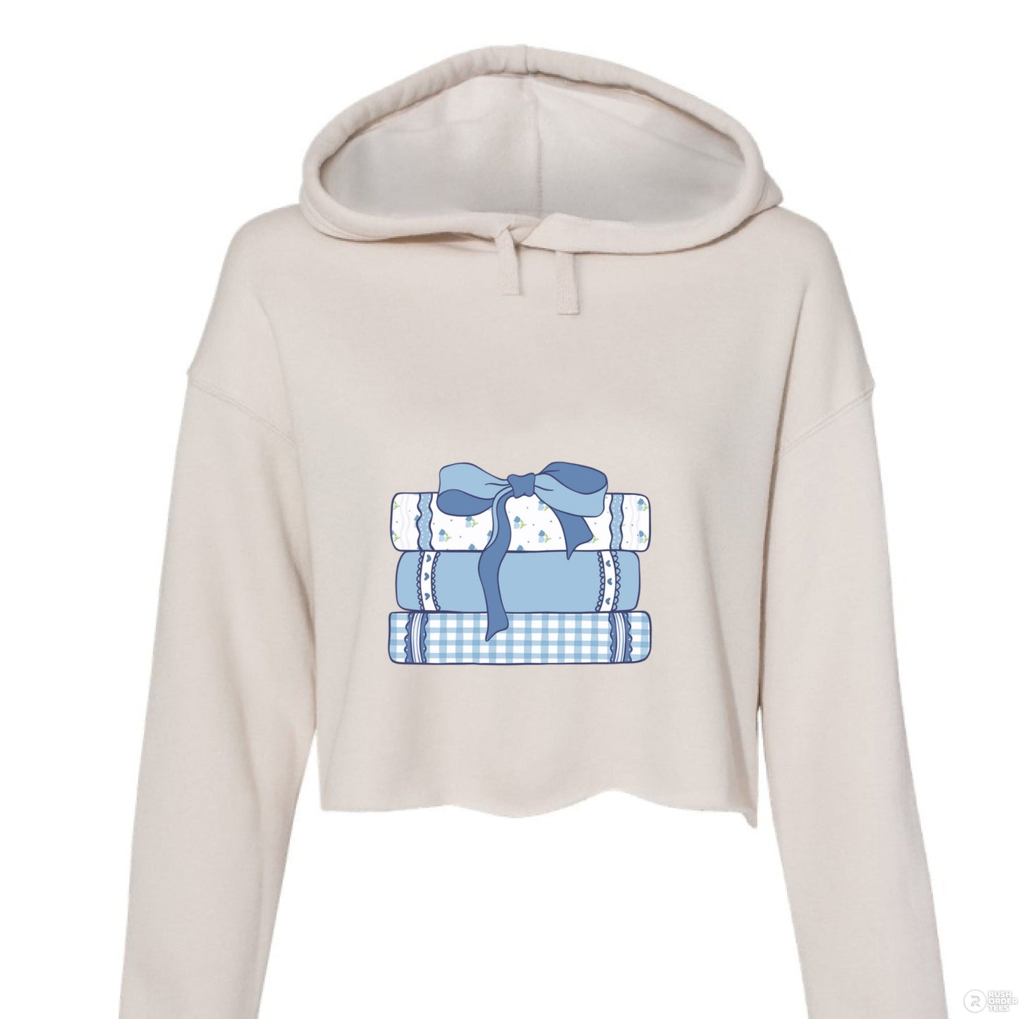 Customizable: Girly Book Club Cropped Fleece Hoodie