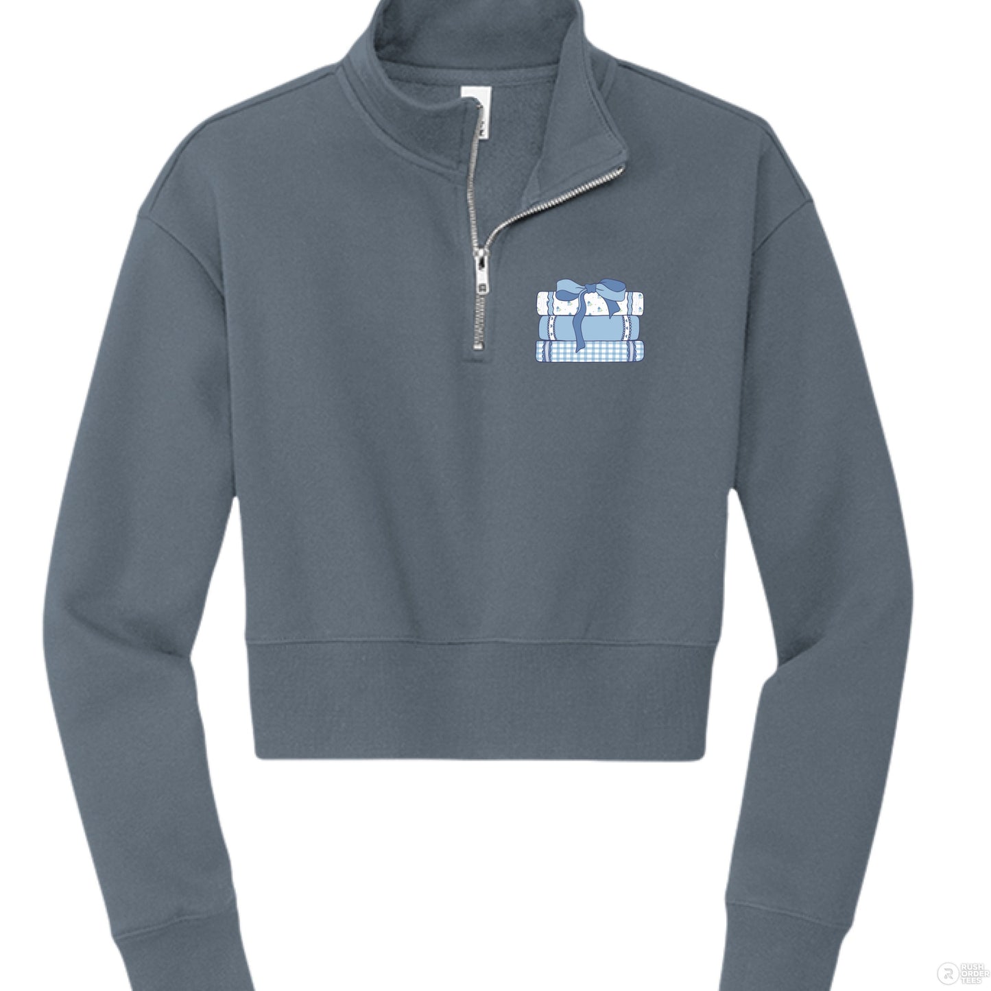 Customizable: Girly Book Club Half Zip