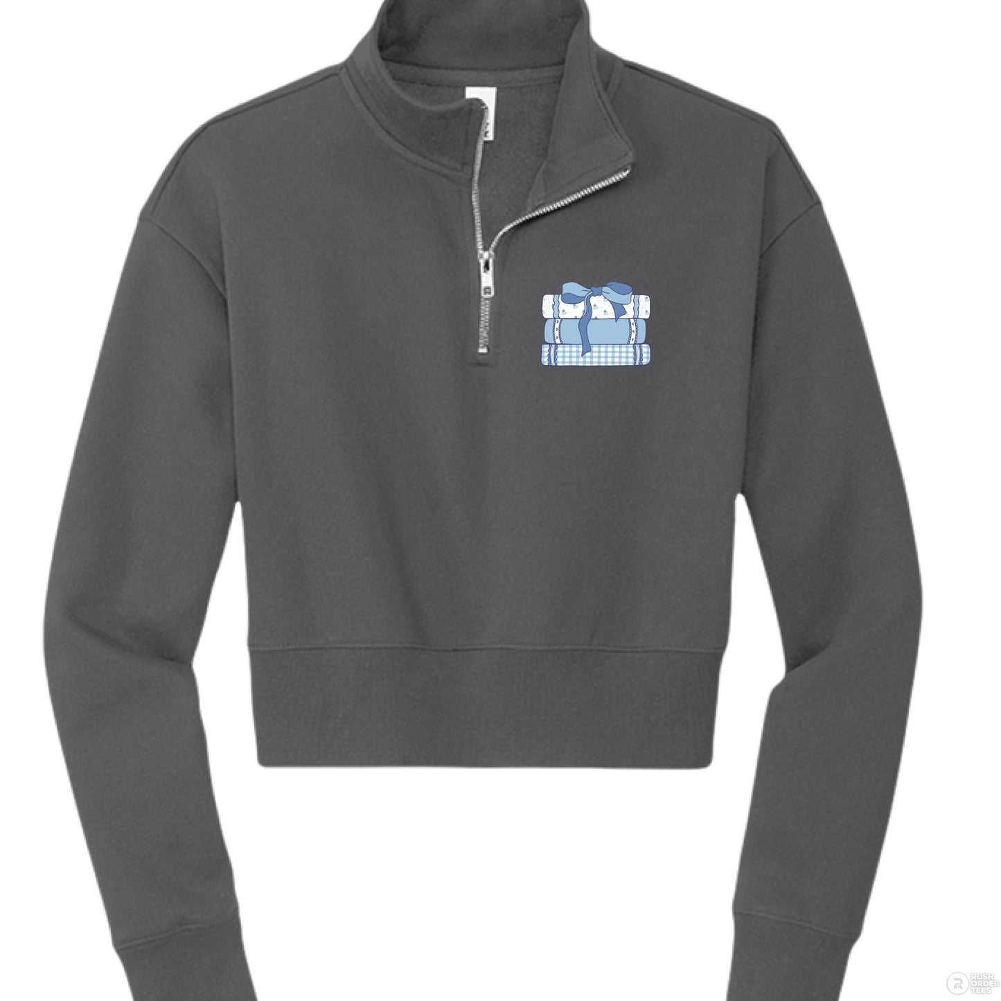 Customizable: Girly Book Club Half Zip