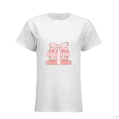 Customizable: Pink Coquette Book Club Tee