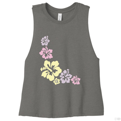 Customizable: Island Vibes 2 Racerback Cropped Tank