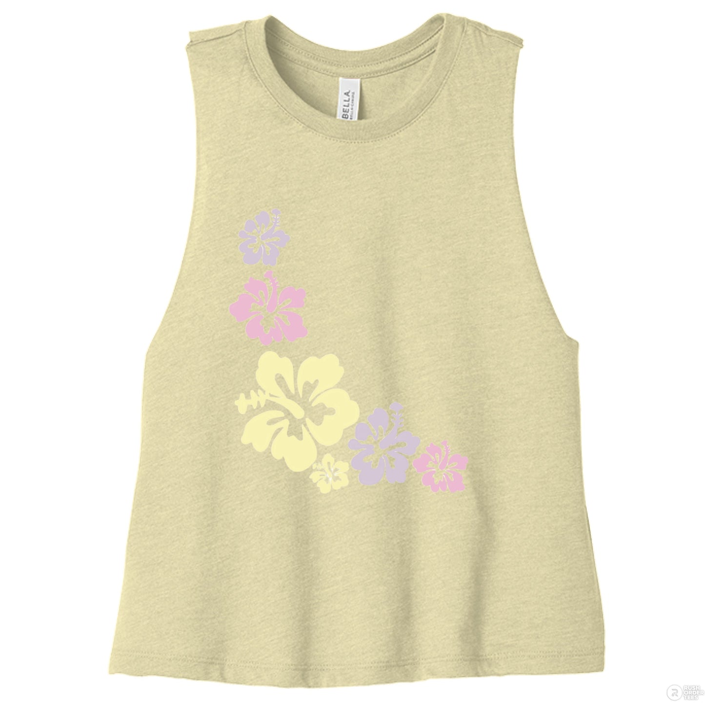 Customizable: Island Vibes 2 Racerback Cropped Tank