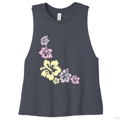 Customizable: Island Vibes 2 Racerback Cropped Tank