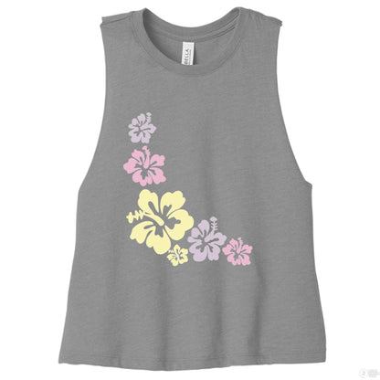 Customizable: Island Vibes 2 Racerback Cropped Tank