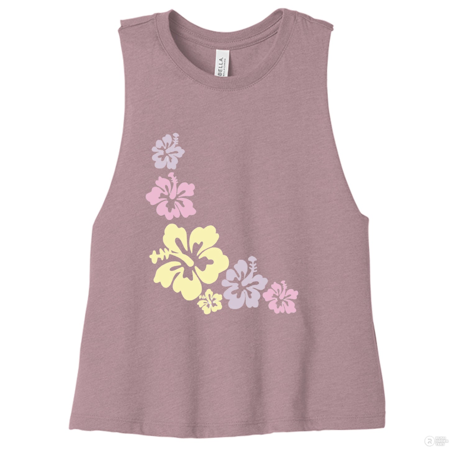 Customizable: Island Vibes 2 Racerback Cropped Tank