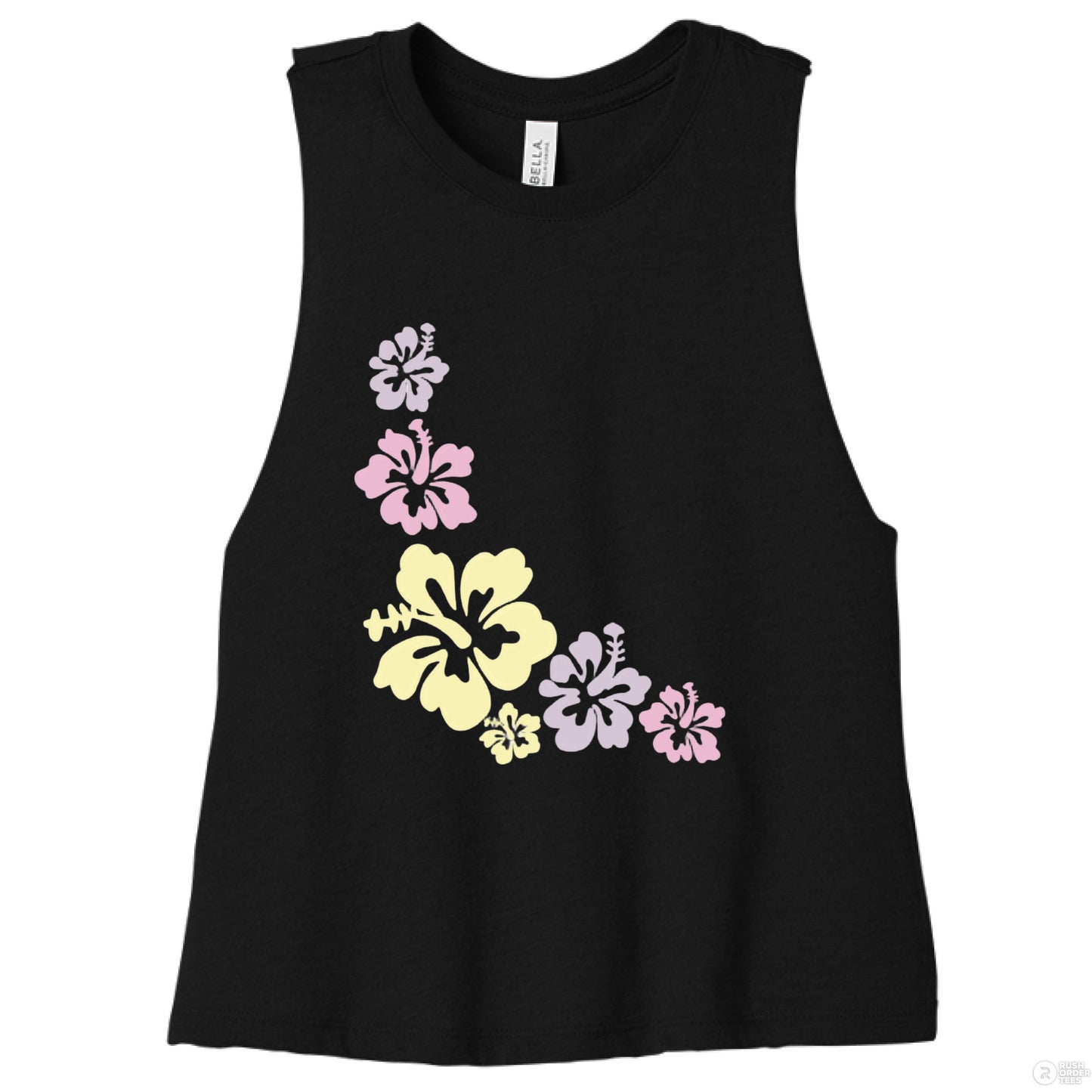 Customizable: Island Vibes 2 Racerback Cropped Tank