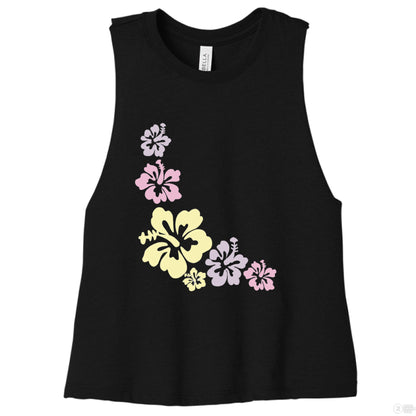 Customizable: Island Vibes 2 Racerback Cropped Tank