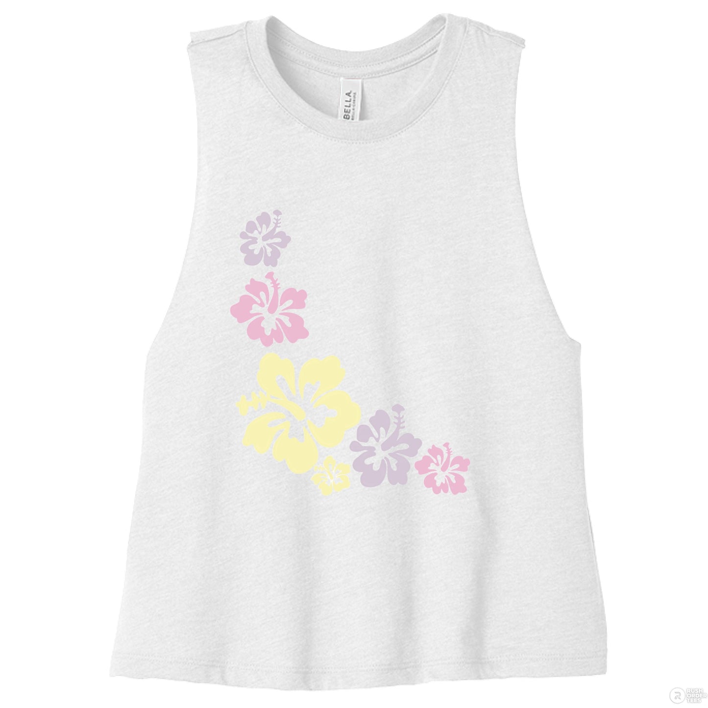 Customizable: Island Vibes 2 Racerback Cropped Tank