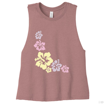 Customizable: Island Vibes 2 Racerback Cropped Tank