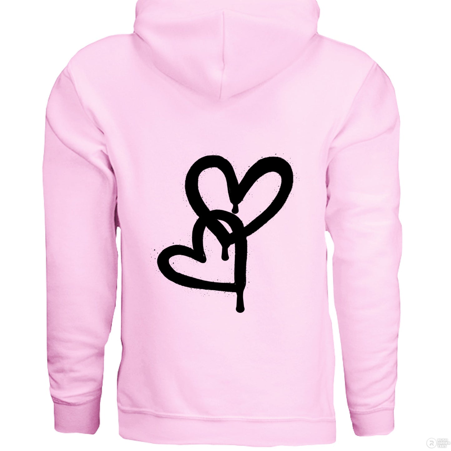 Customizable: Interlocking Graffiti Heart Heavy Blend Hoodie
