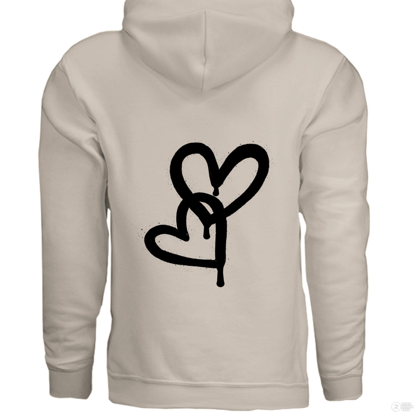 Customizable: Interlocking Graffiti Heart Heavy Blend Hoodie