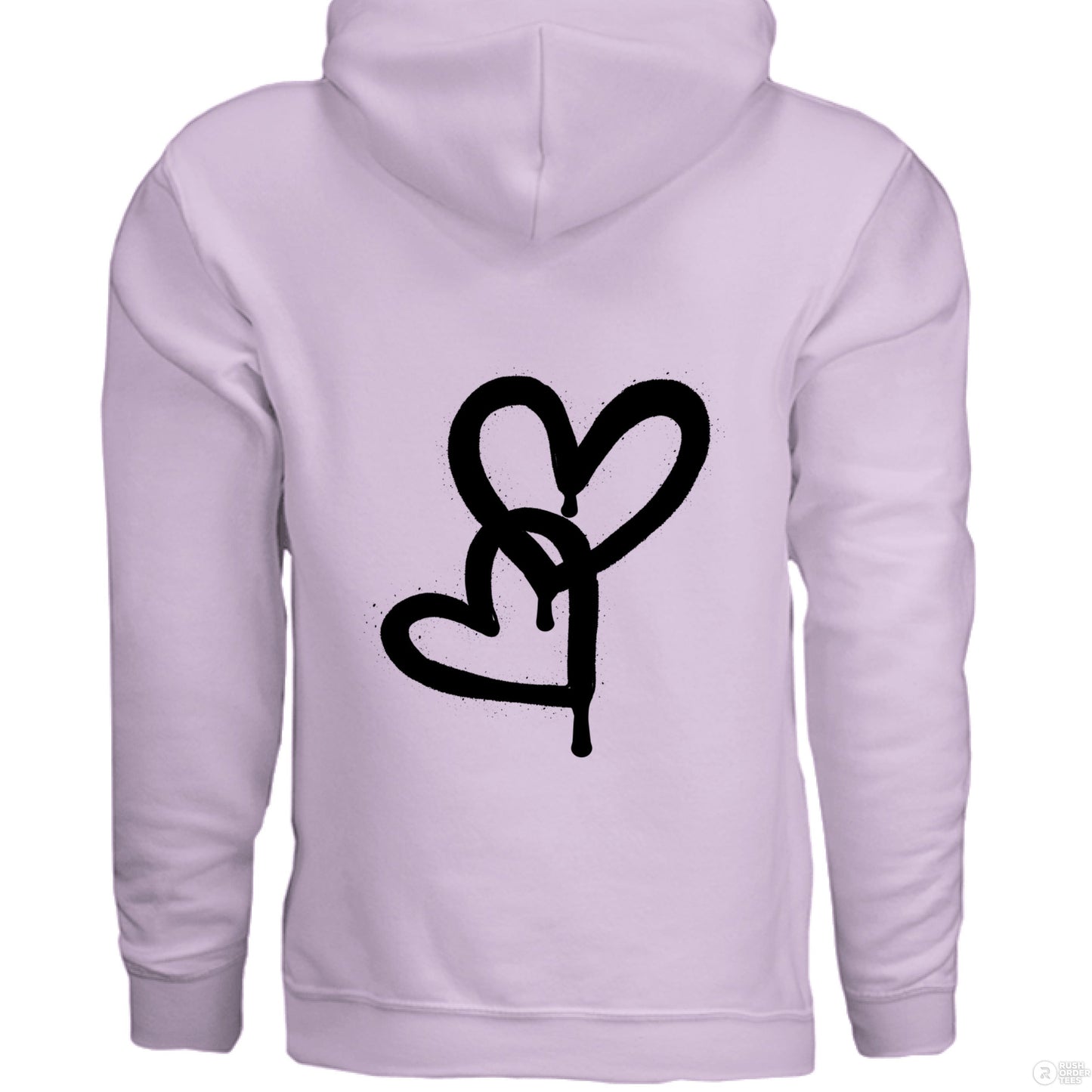 Customizable: Interlocking Graffiti Heart Heavy Blend Hoodie