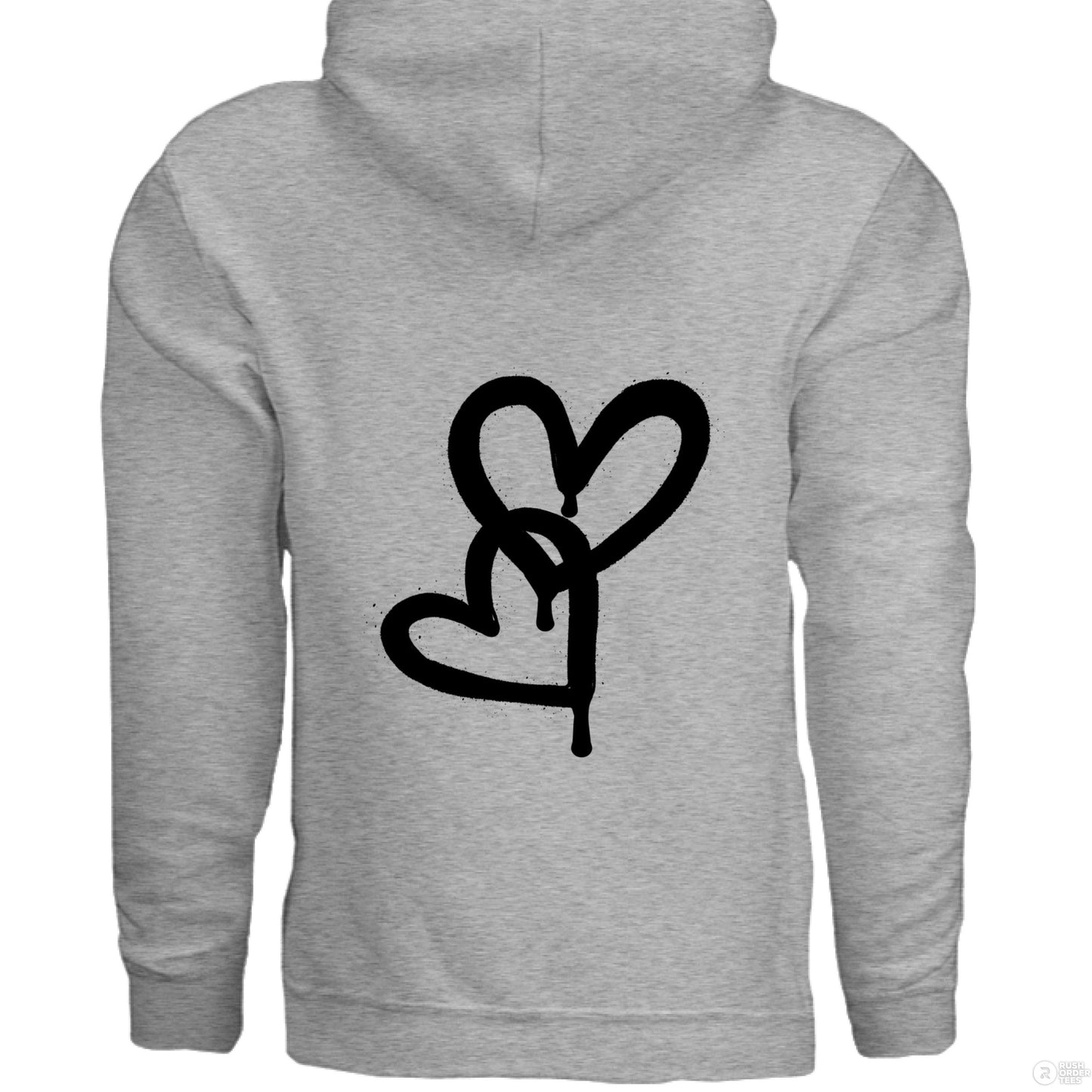 Customizable: Interlocking Graffiti Heart Heavy Blend Hoodie