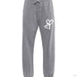 Customizable: Interlocked White Graffiti Heart Sweatpants