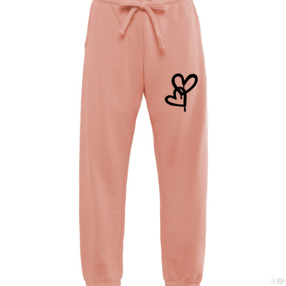 Customizable: Graffiti Black Hearts Sweatpants