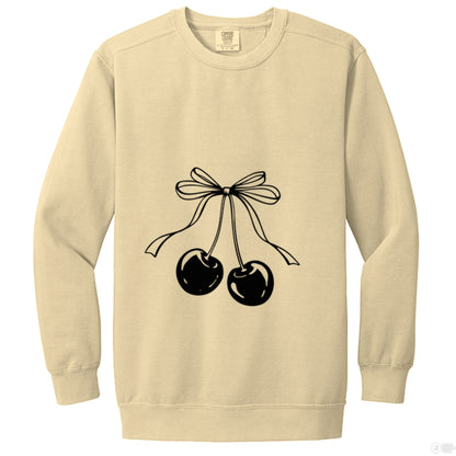 Customizable: Coquette Cherry Crewneck Sweatshirt