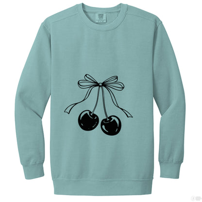 Customizable: Coquette Cherry Crewneck Sweatshirt