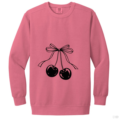 Customizable: Coquette Cherry Crewneck Sweatshirt