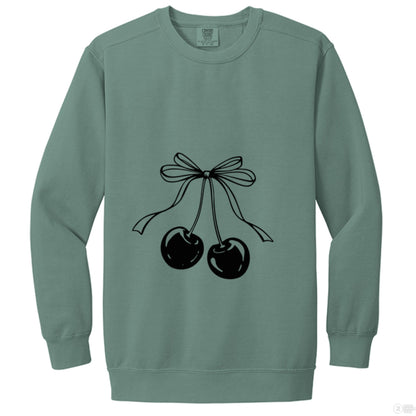 Customizable: Coquette Cherry Crewneck Sweatshirt