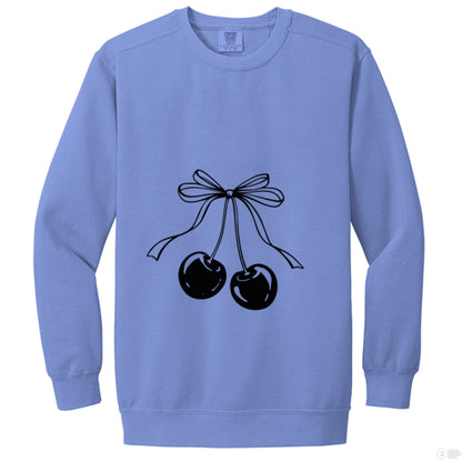 Customizable: Coquette Cherry Crewneck Sweatshirt
