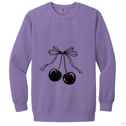 Customizable: Coquette Cherry Crewneck Sweatshirt