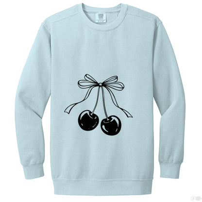 Customizable: Coquette Cherry Crewneck Sweatshirt