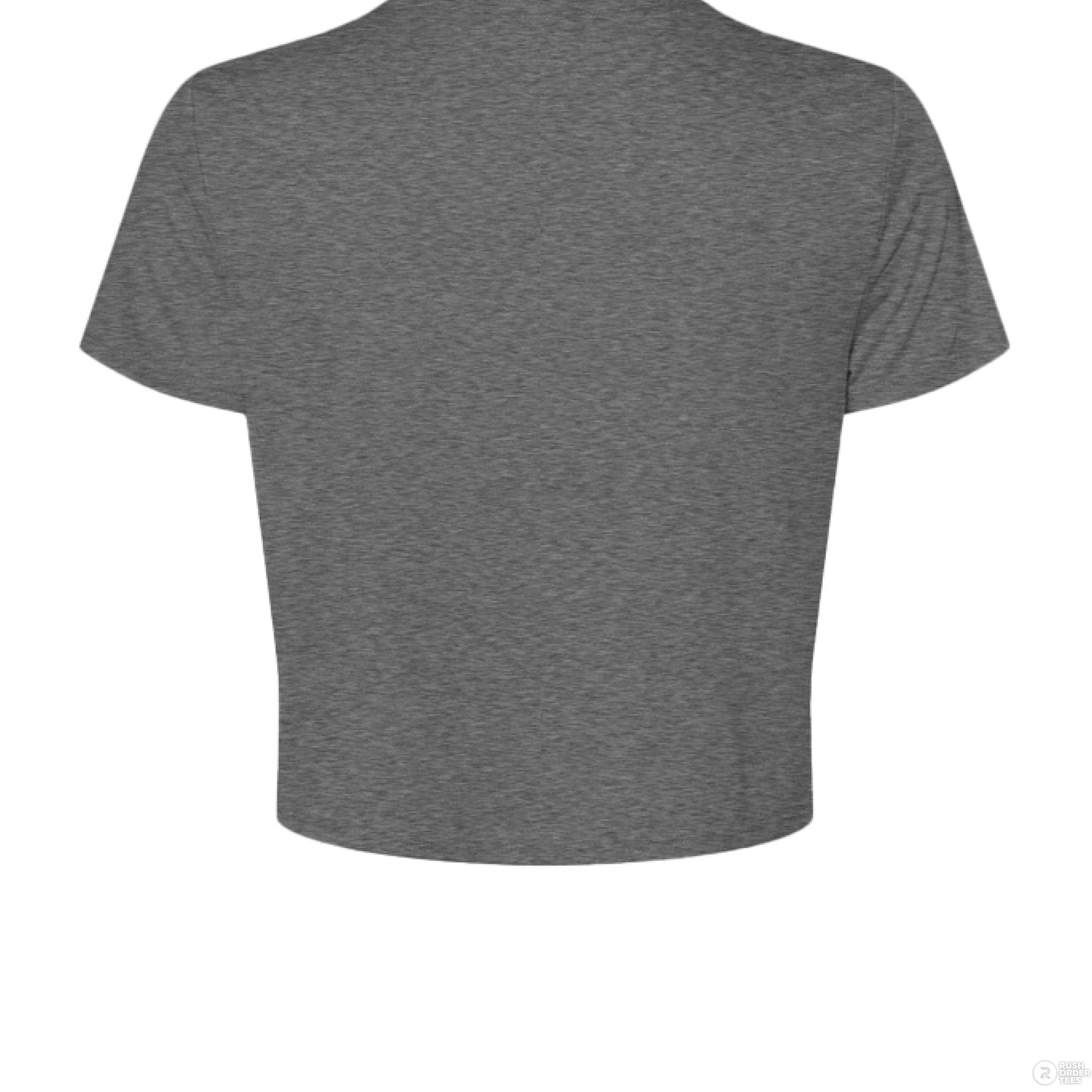 Customizable: Orange Coquette Bow Flowy Cropped T-Shirt