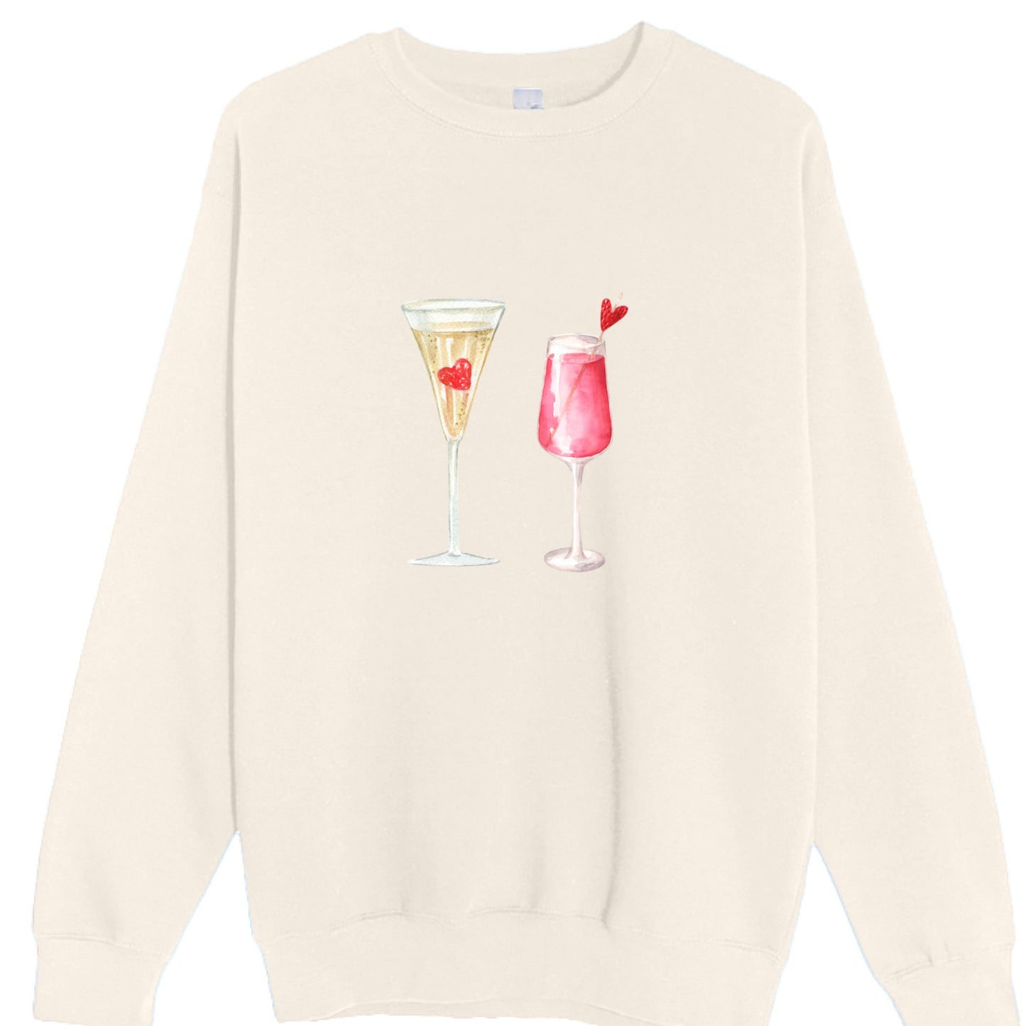 Customizable: Celebratory Drinks Crewneck Sweatshirt