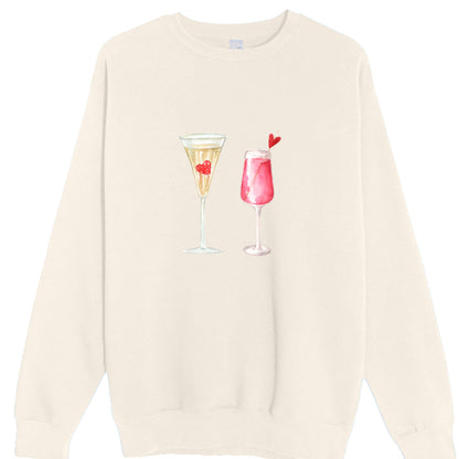 Customizable: Celebratory Drinks Crewneck Sweatshirt