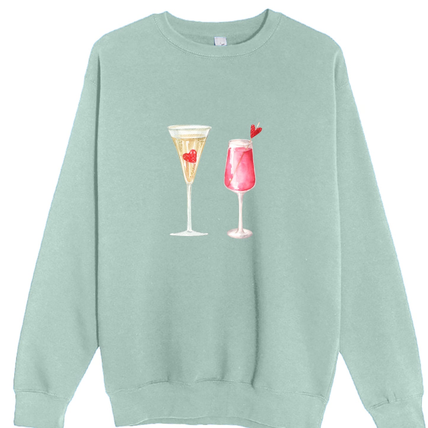Customizable: Celebratory Drinks Crewneck Sweatshirt