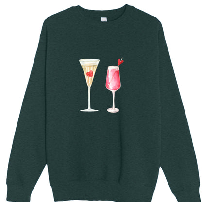 Customizable: Celebratory Drinks Crewneck Sweatshirt