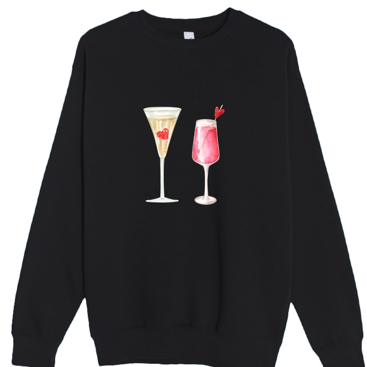 Customizable: Celebratory Drinks Crewneck Sweatshirt