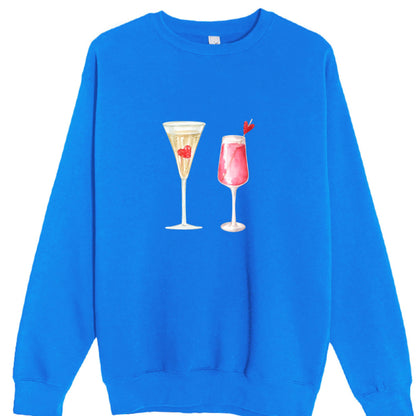 Customizable: Celebratory Drinks Crewneck Sweatshirt