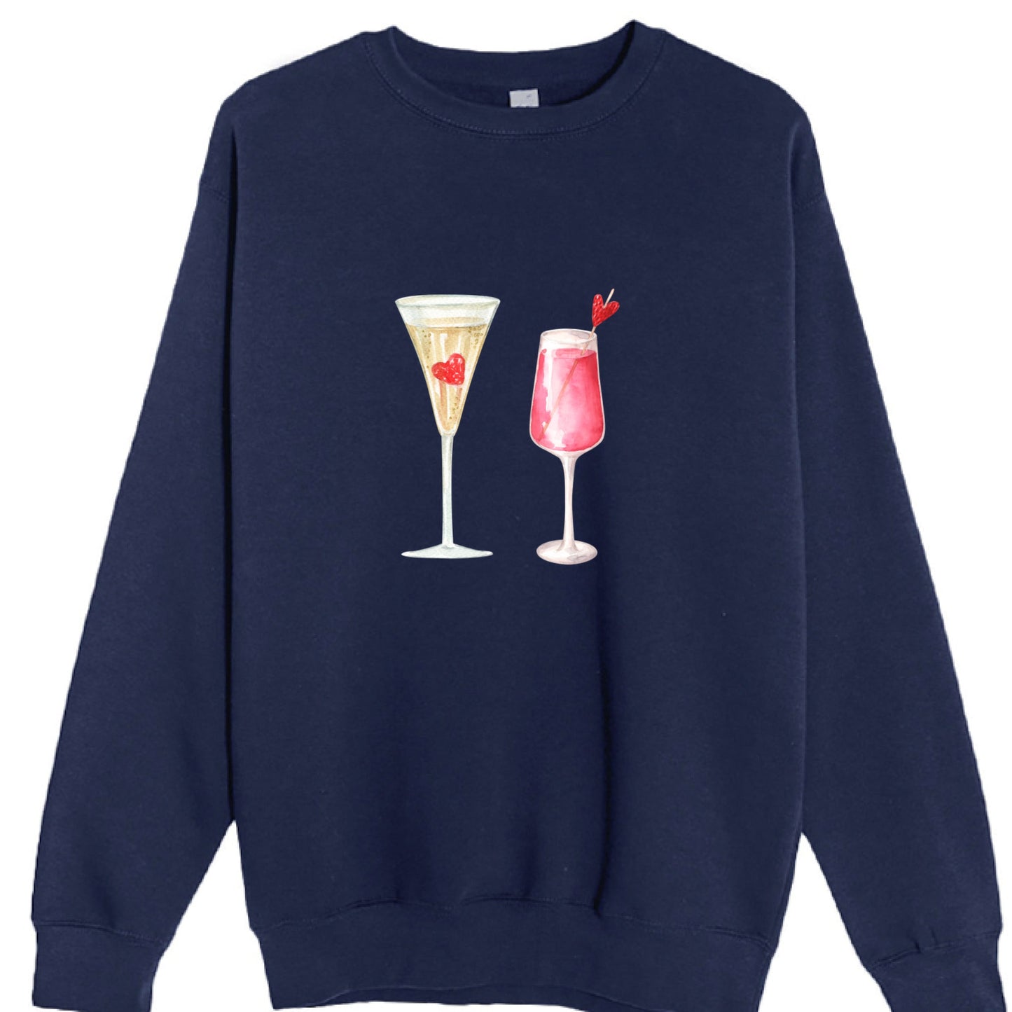 Customizable: Celebratory Drinks Crewneck Sweatshirt