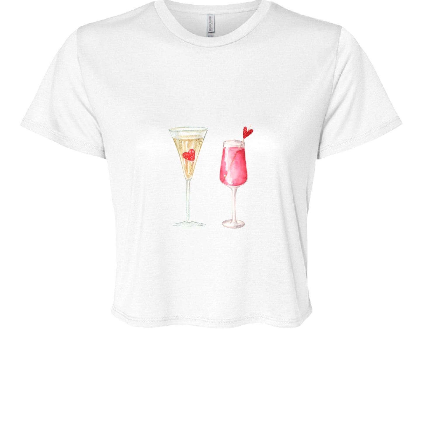 Customizable: Celebratory Drinks Cropped T-Shirt