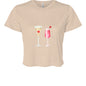 Customizable: Celebratory Drinks Cropped T-Shirt