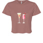 Customizable: Celebratory Drinks Cropped T-Shirt
