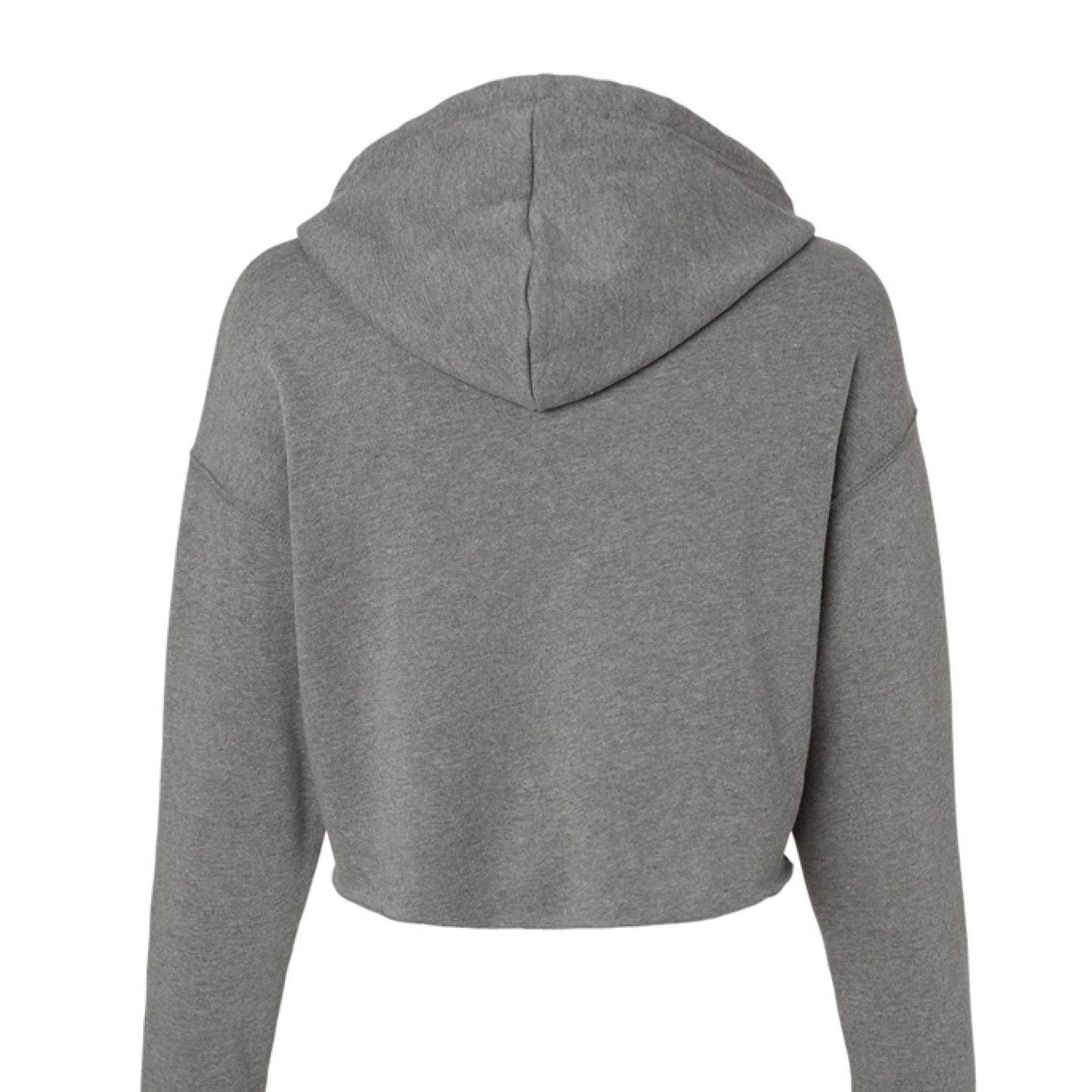 Customizable: Bride Interlocking Rings Cropped Fleece Hoodie
