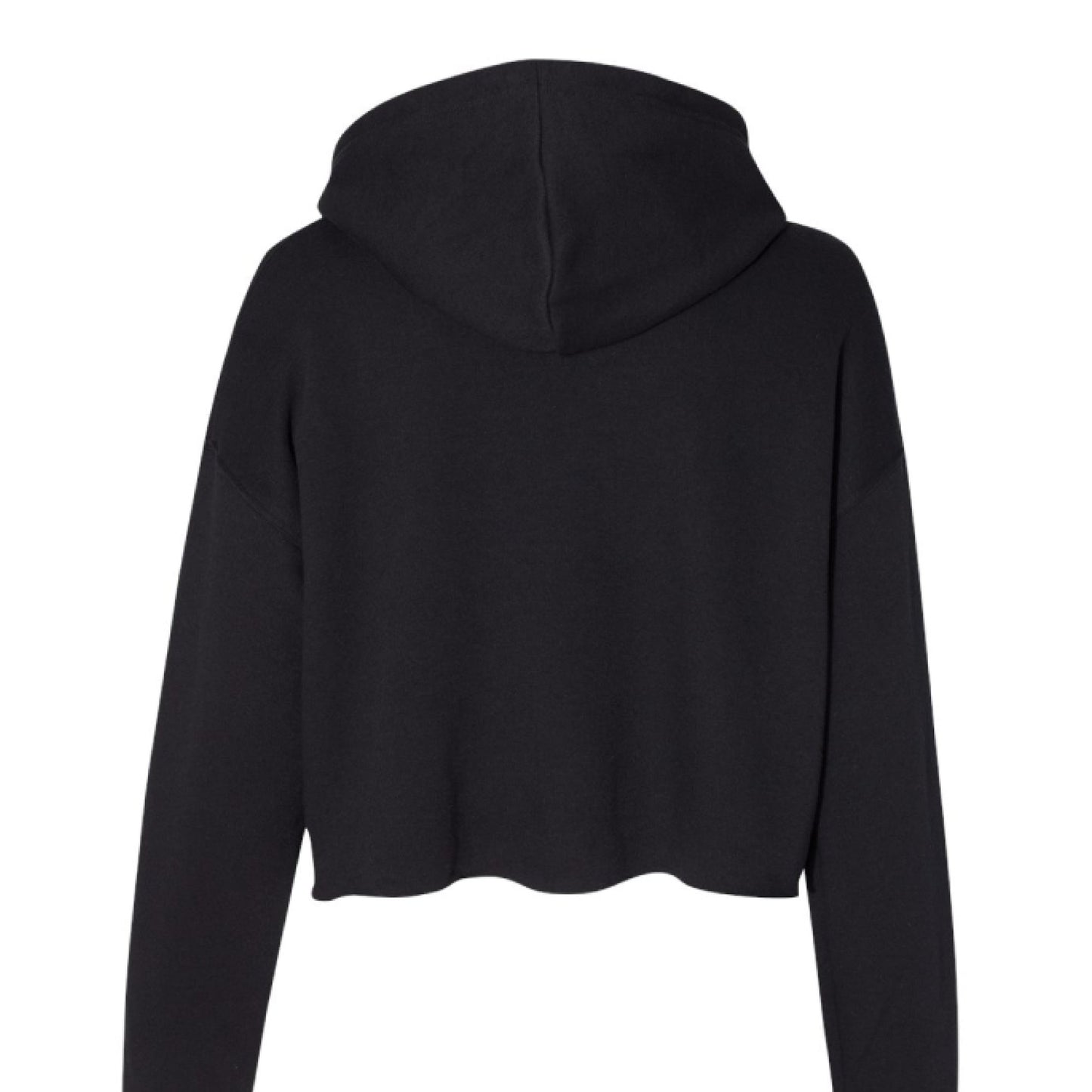 Customizable: Bride Interlocking Rings Cropped Fleece Hoodie