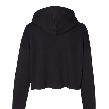 Customizable: Bride Interlocking Rings Cropped Fleece Hoodie