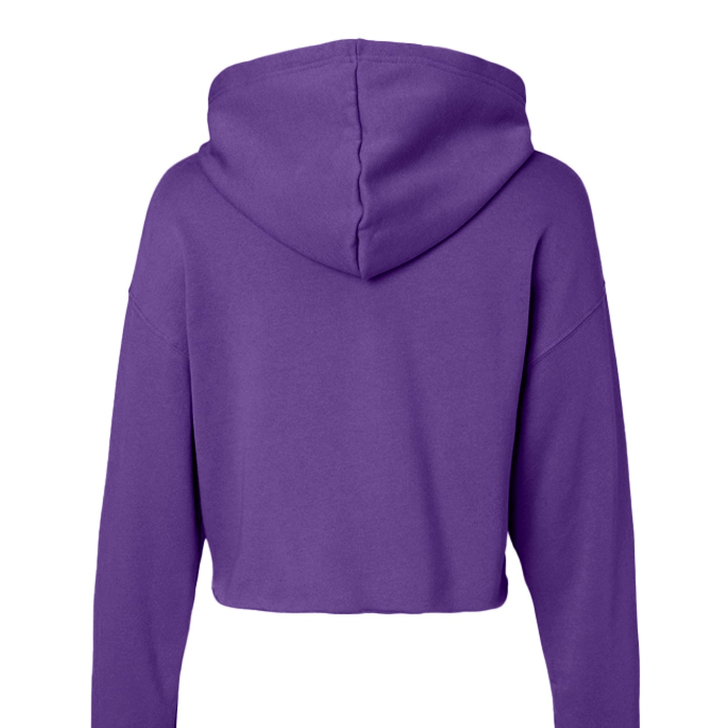 Customizable: Bride Interlocking Rings Cropped Fleece Hoodie