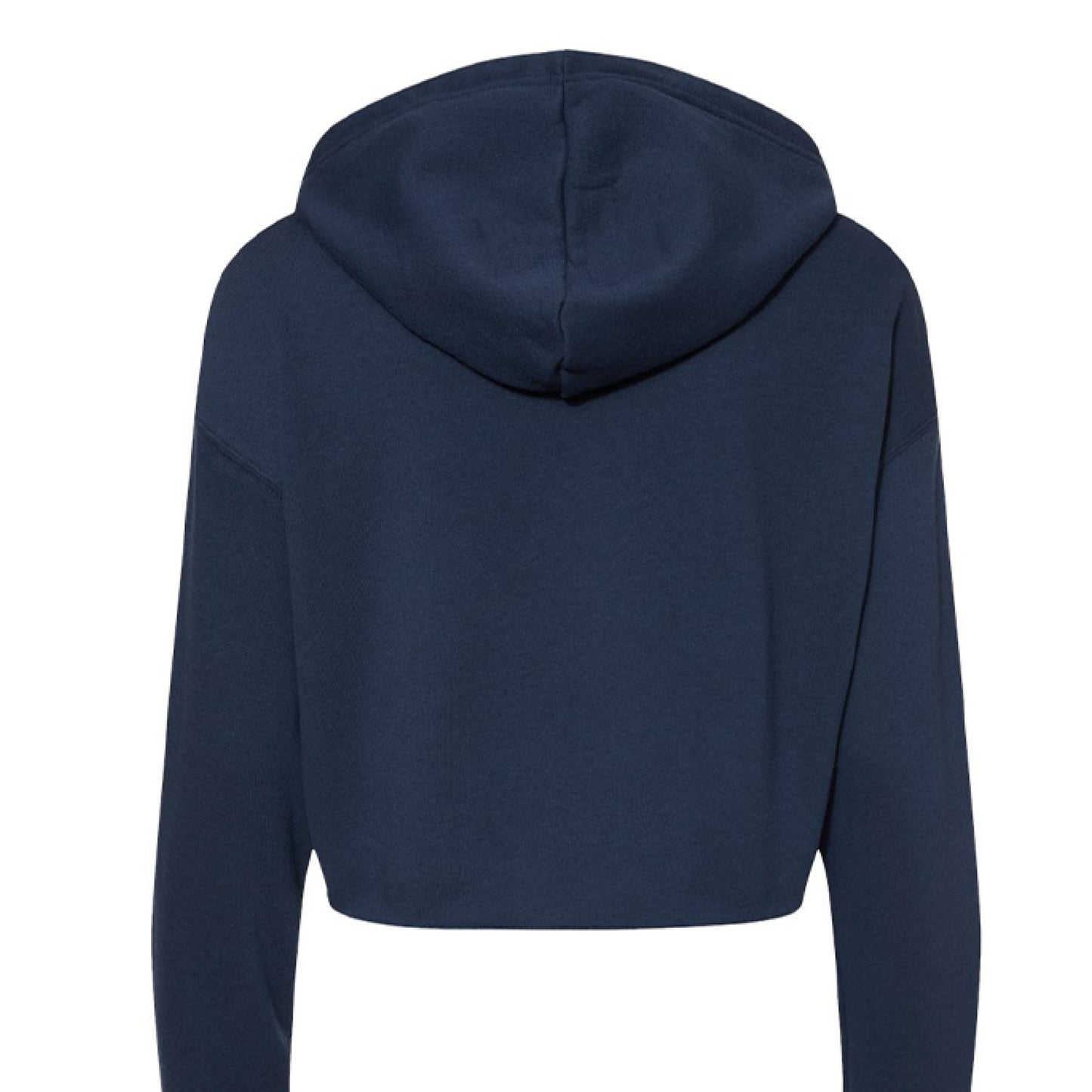 Customizable: Bride Interlocking Rings Cropped Fleece Hoodie