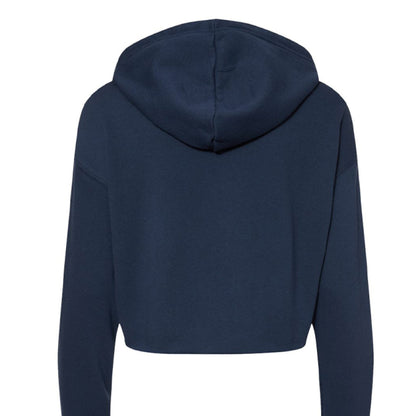 Customizable: Bride Interlocking Rings Cropped Fleece Hoodie