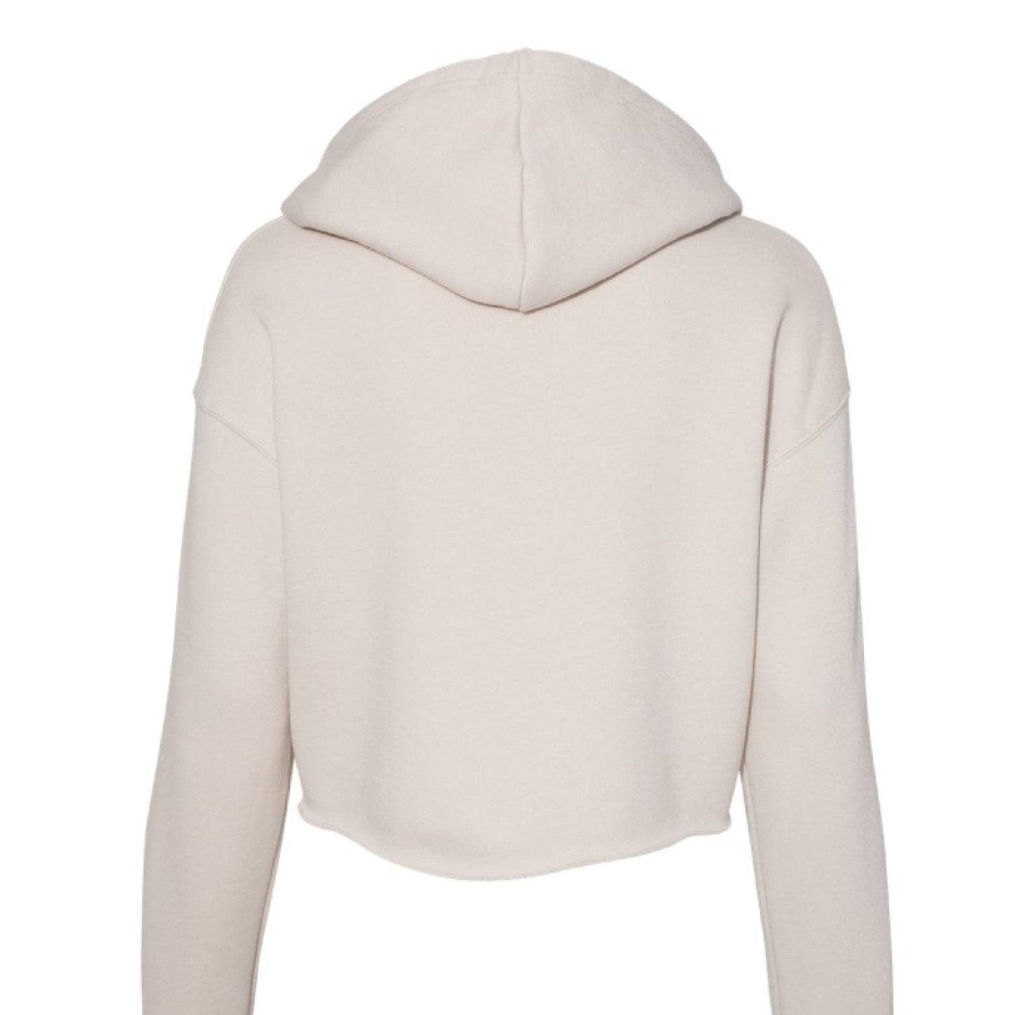Customizable: Bride Interlocking Rings Cropped Fleece Hoodie