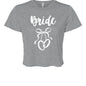 Customizable: Bride Interlocking Rings Cropped Tee