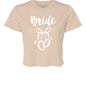 Customizable: Bride Interlocking Rings Cropped Tee
