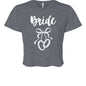 Customizable: Bride Interlocking Rings Cropped Tee